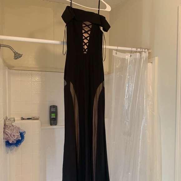 Black Dress, Prom Dress, Black Gown - Picture 3 of 3
